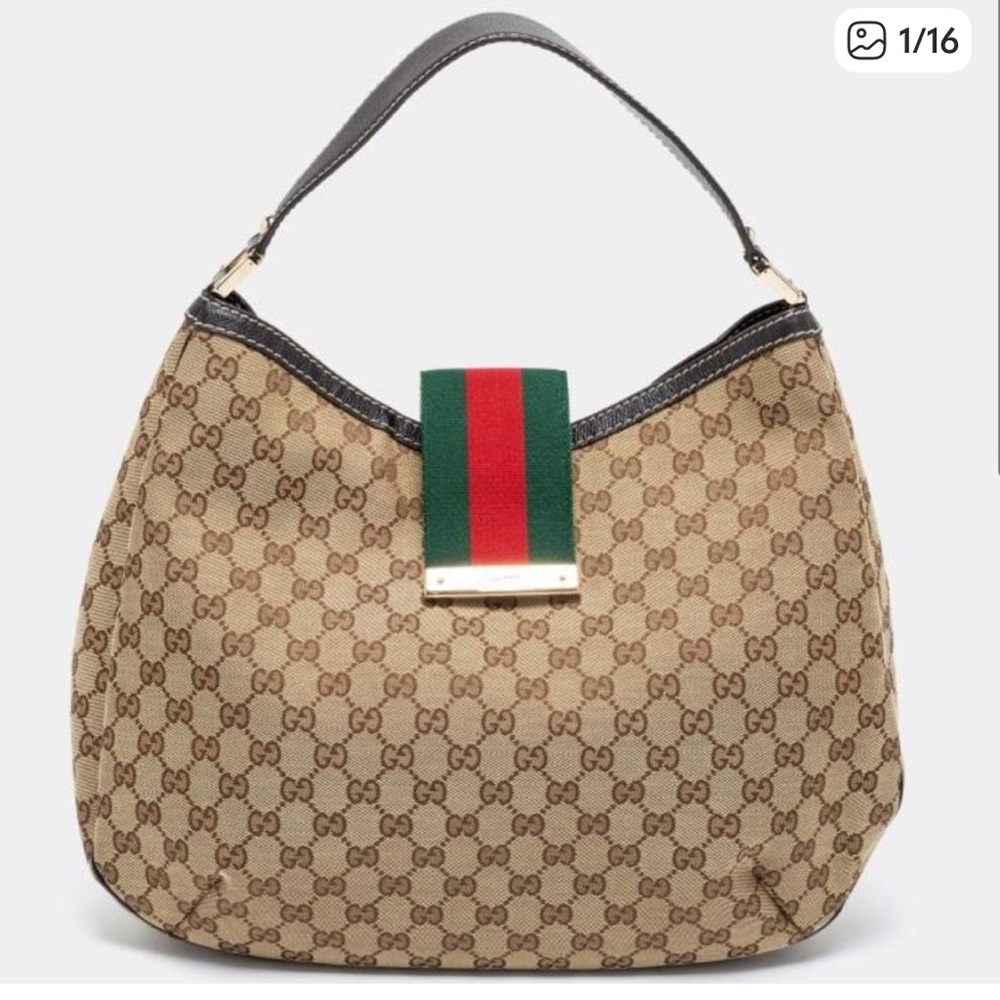 Gucci Web Sherry Hobo Shoulder bag/tote